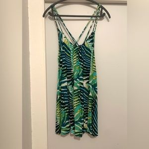 Roxy Tropical Green Palm Sundress